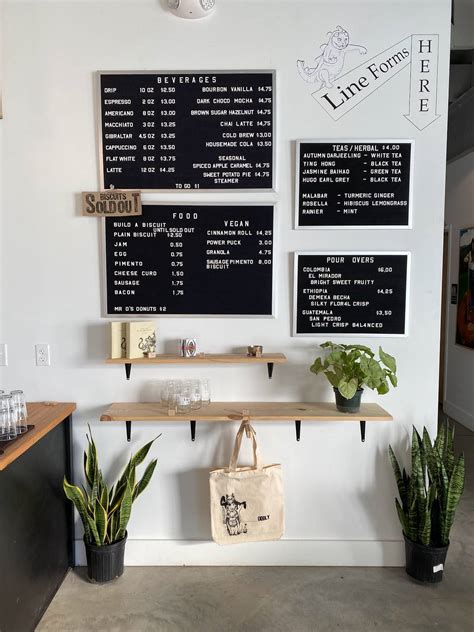 oddly correct coffee bar.